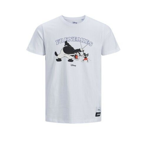 Jack & Jones Originals Mens T-Shirt Disney Print Top Regular Fit Natural Cotton