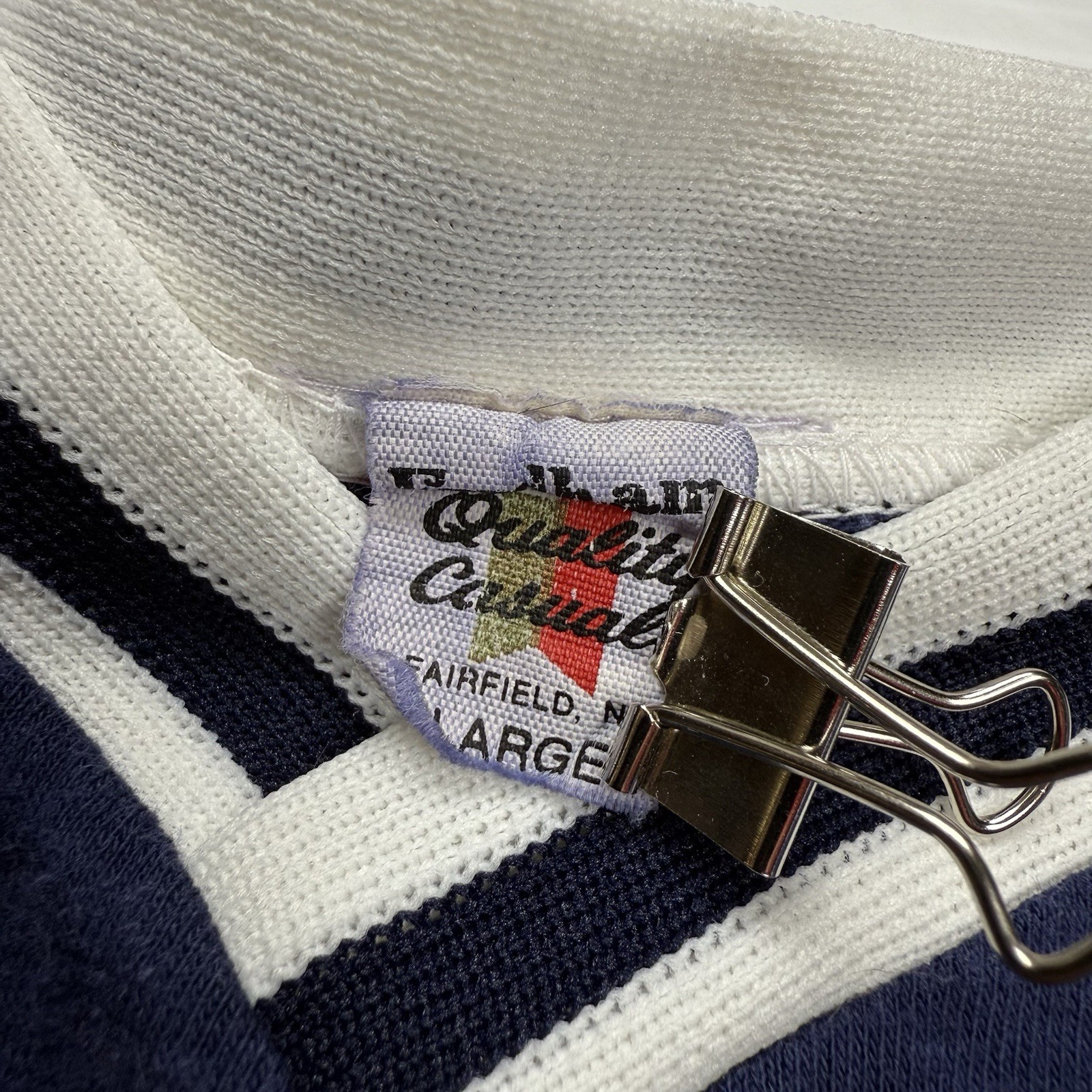 Vtg Tankys Yankees Spellout Logo Athletic V-Neck Mens Shirt L Blue Baseball gallery