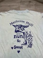 Vintage 70s 80s Marian College University T Shirt Indiana Marianne Hall Funny
