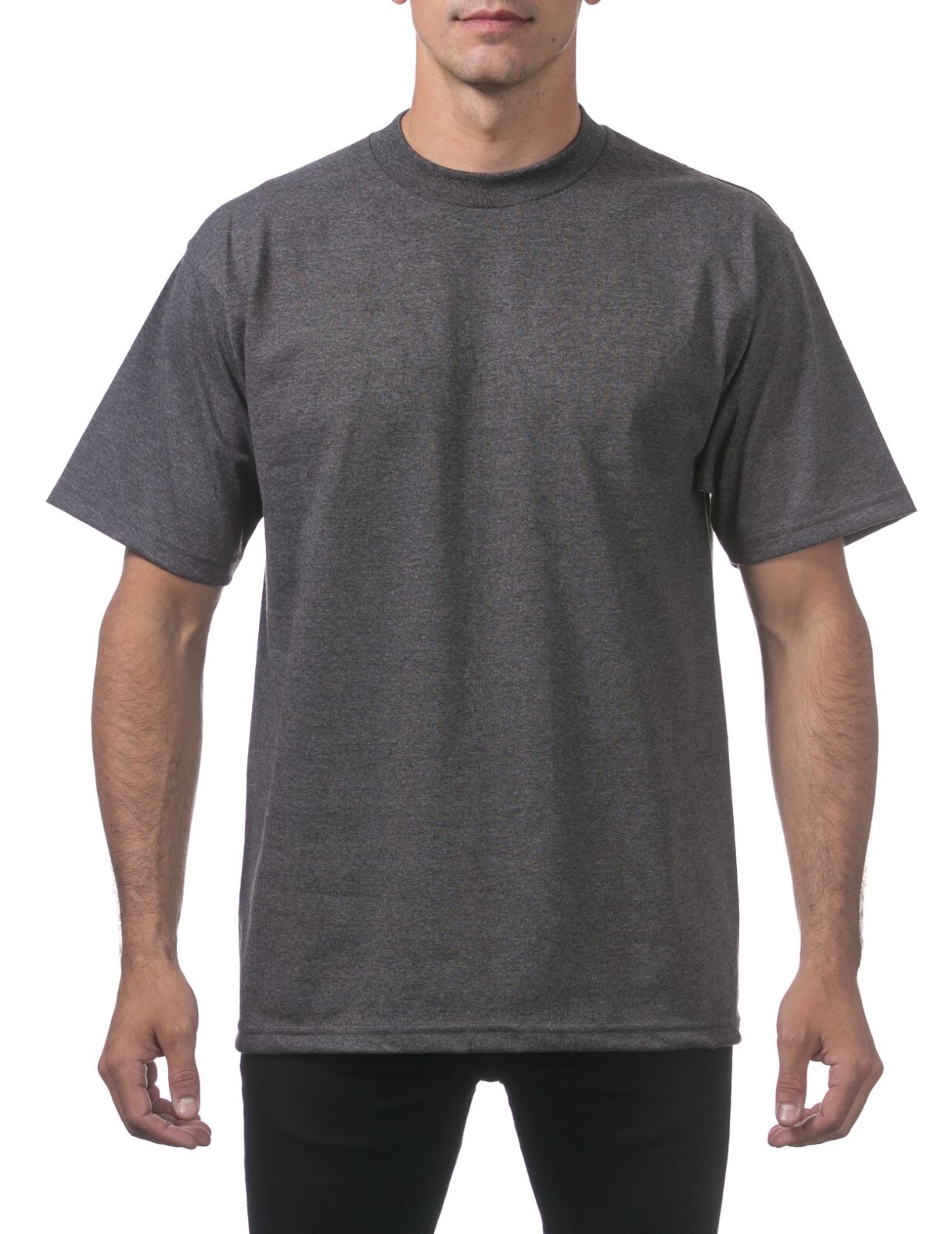 Men's Heavyweight Cotton Crewneck T-Shirt Pro Club 3 Pack Tee Bulk Solid Blank gallery