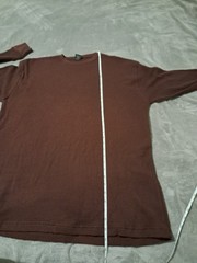 Gemrock Heavyweight Waffle Knit Thermal Long Sleeve Shirt Brown Cotton 4XL Men