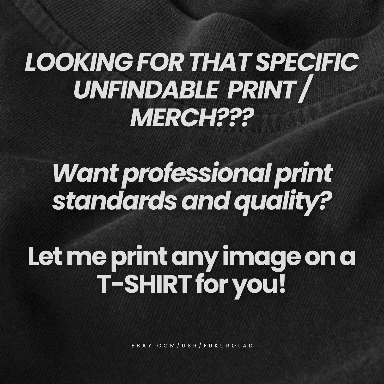 CUSTOM PRINTED TSHIRT - send in your own design/image - HIGH QUALITY PRINT gallery