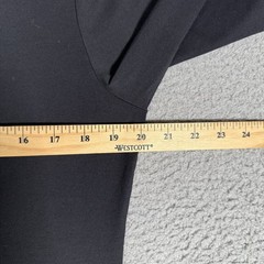 Cuts Shirt Mens Medium Black Curve Hem Elongated Pyca Pro Casual Preppy Logo