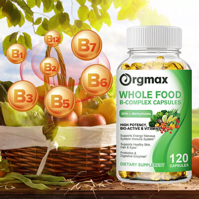 Vitamin B Complex Vitamin B Supplement - B-Complex Vitamins with B12, B6, B9