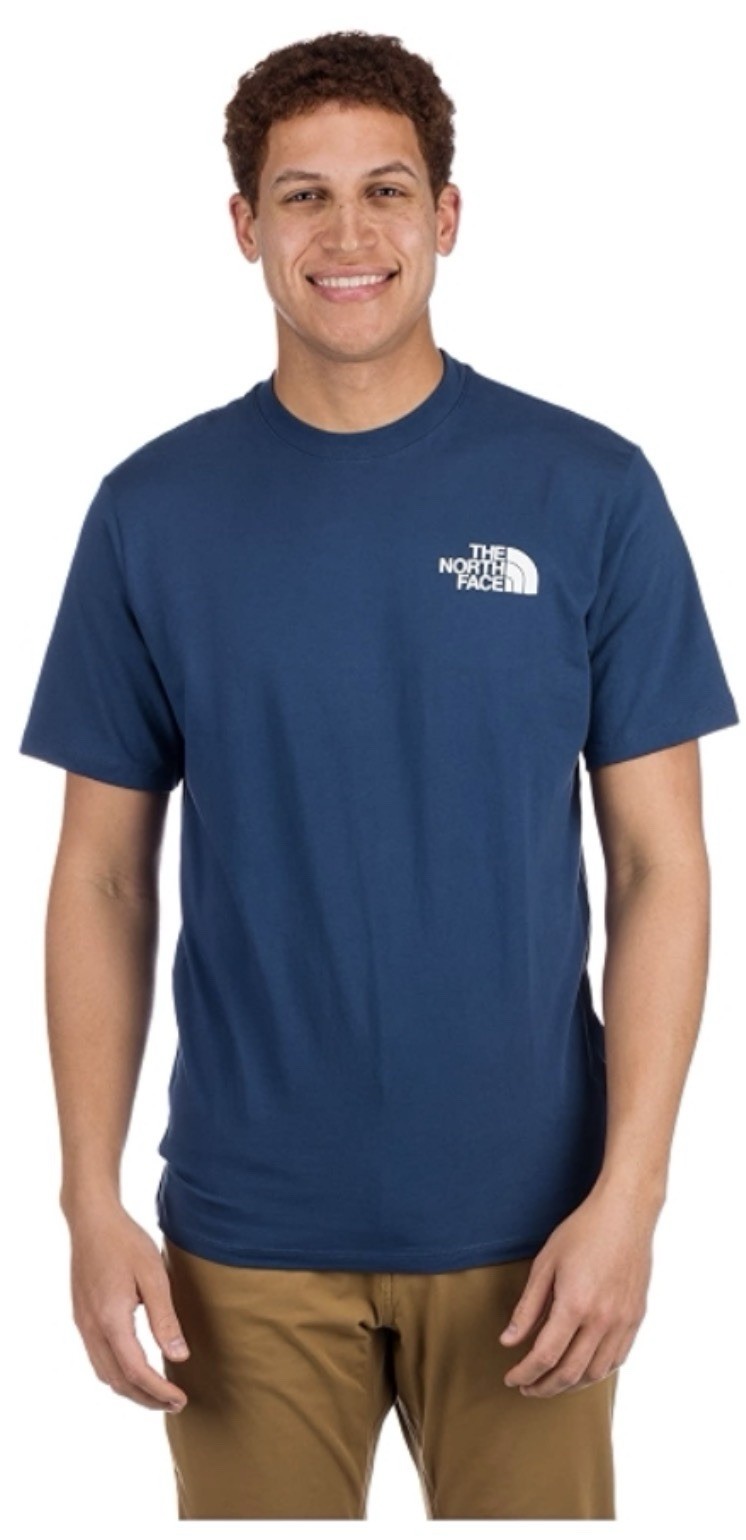 NWT $30 The North Face Half Dome Throwback Tee T-Shirt Shady Blue Men's S Small gallery