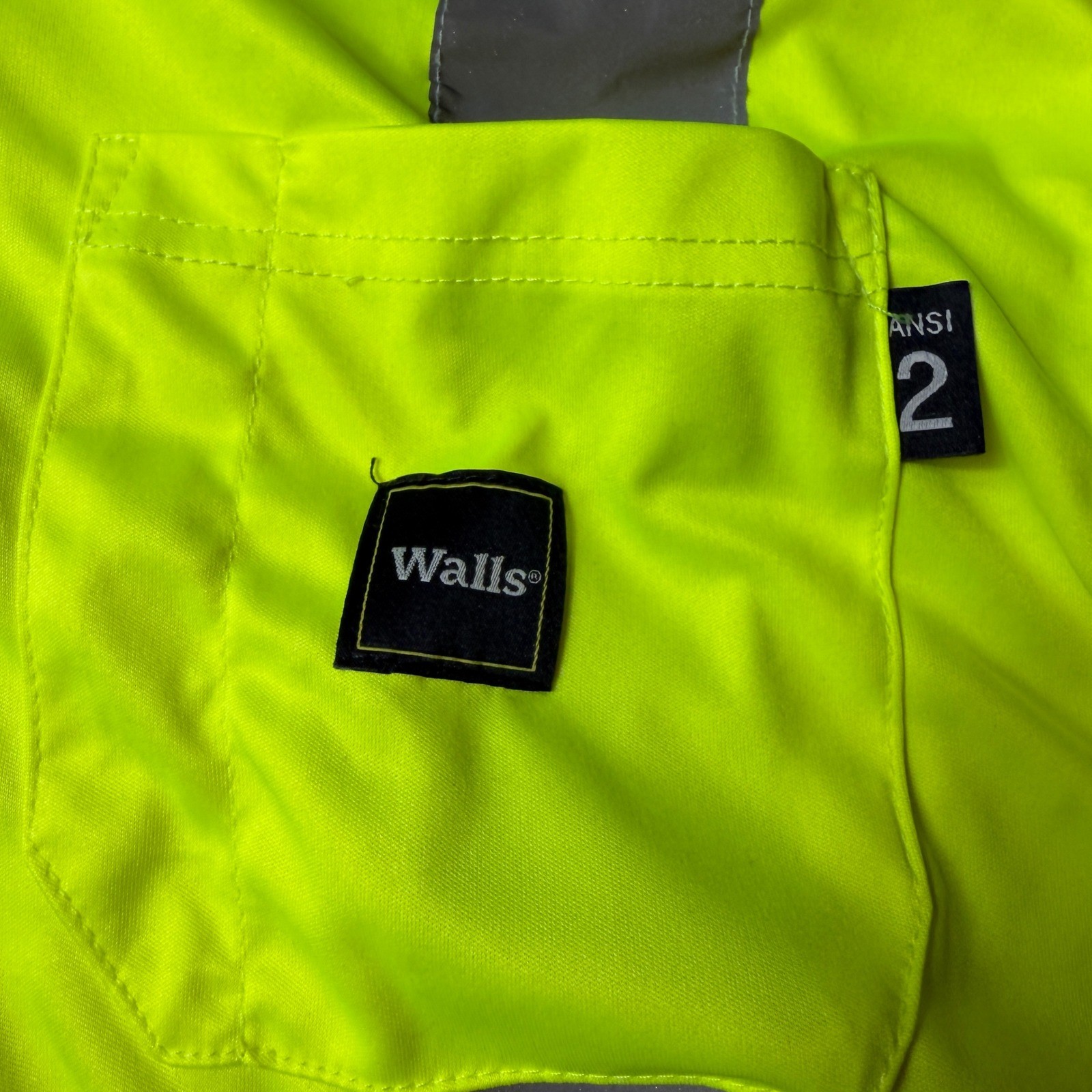 Walls Workwear Mens ANSI Class 2 High Visibility Reflective Safety Shirt Yellow gallery
