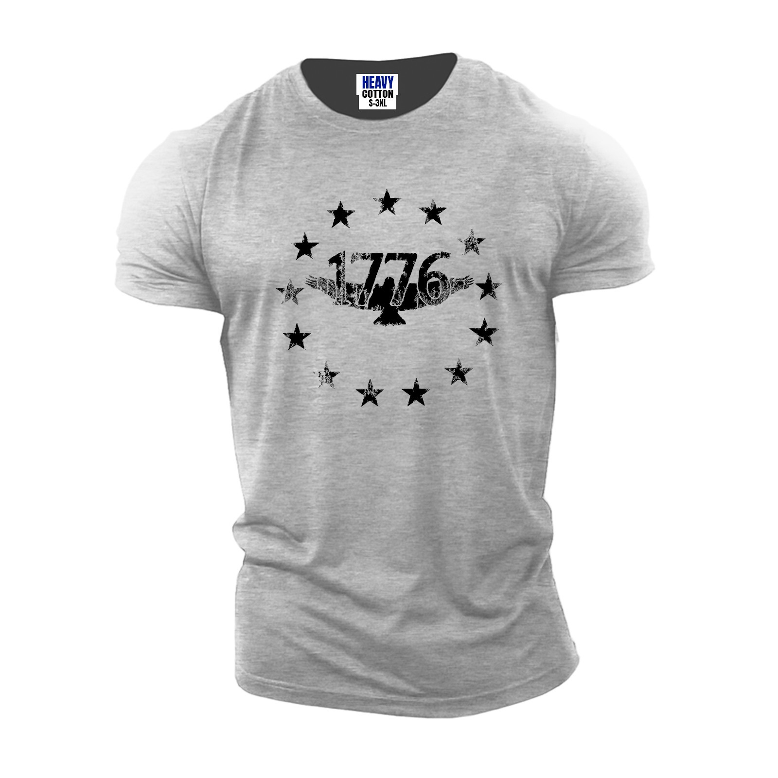 Men's American 1776 Round Eagle Happy Independence Day T-Shirt USA New Gift Tee gallery