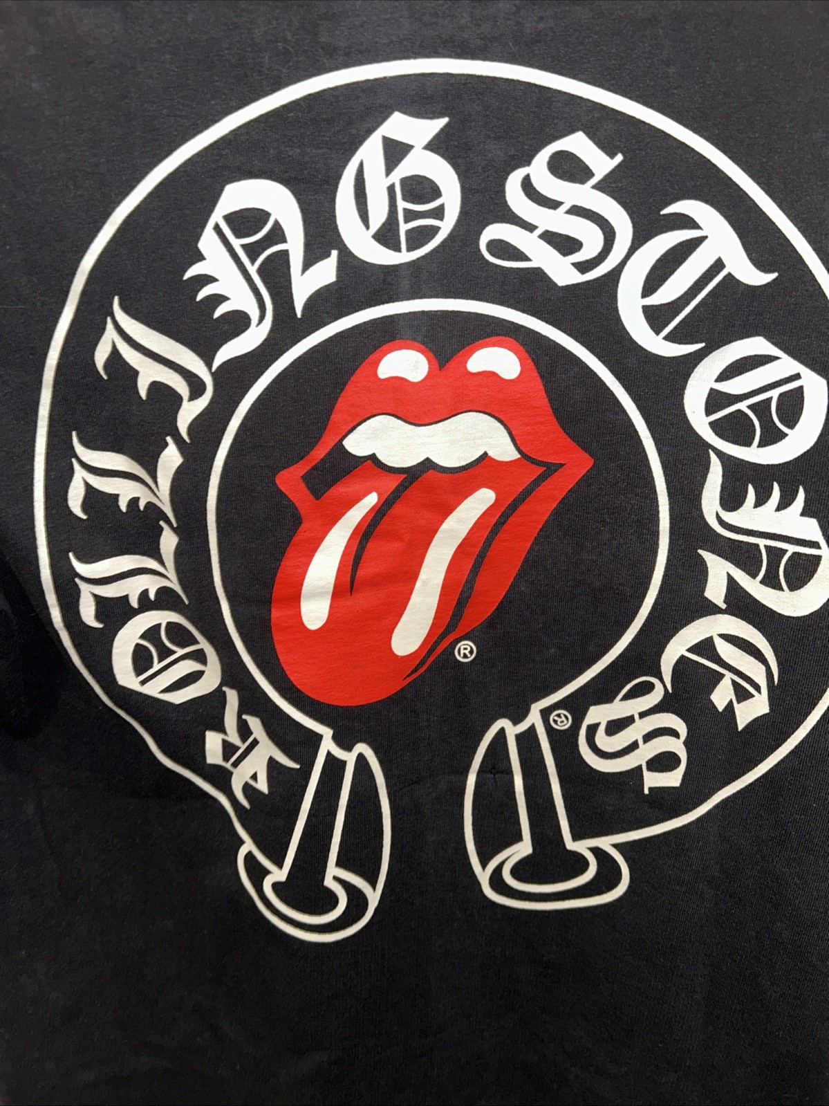 Chrome Hearts x Rolling Stones T Shirt Size L Black Short Sleeve gallery