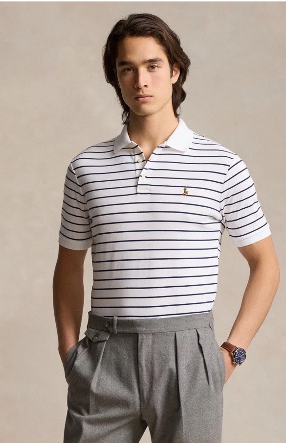 Polo Ralph Lauren Classic Fit Soft Cotton Polo Shirt, White, Size Small