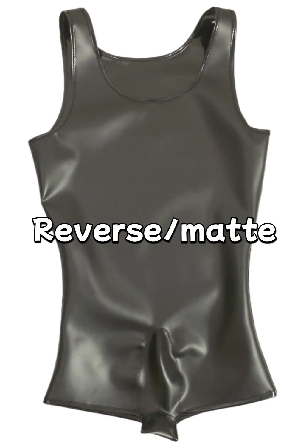 Cloth Latex Clothing Shiny Sleeveless Top Sexy Cosplay Catsuit Waterproof 0.6MM gallery