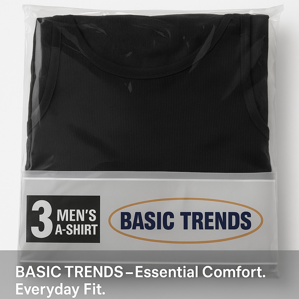 Mens xl Black A-shirts 3 pack