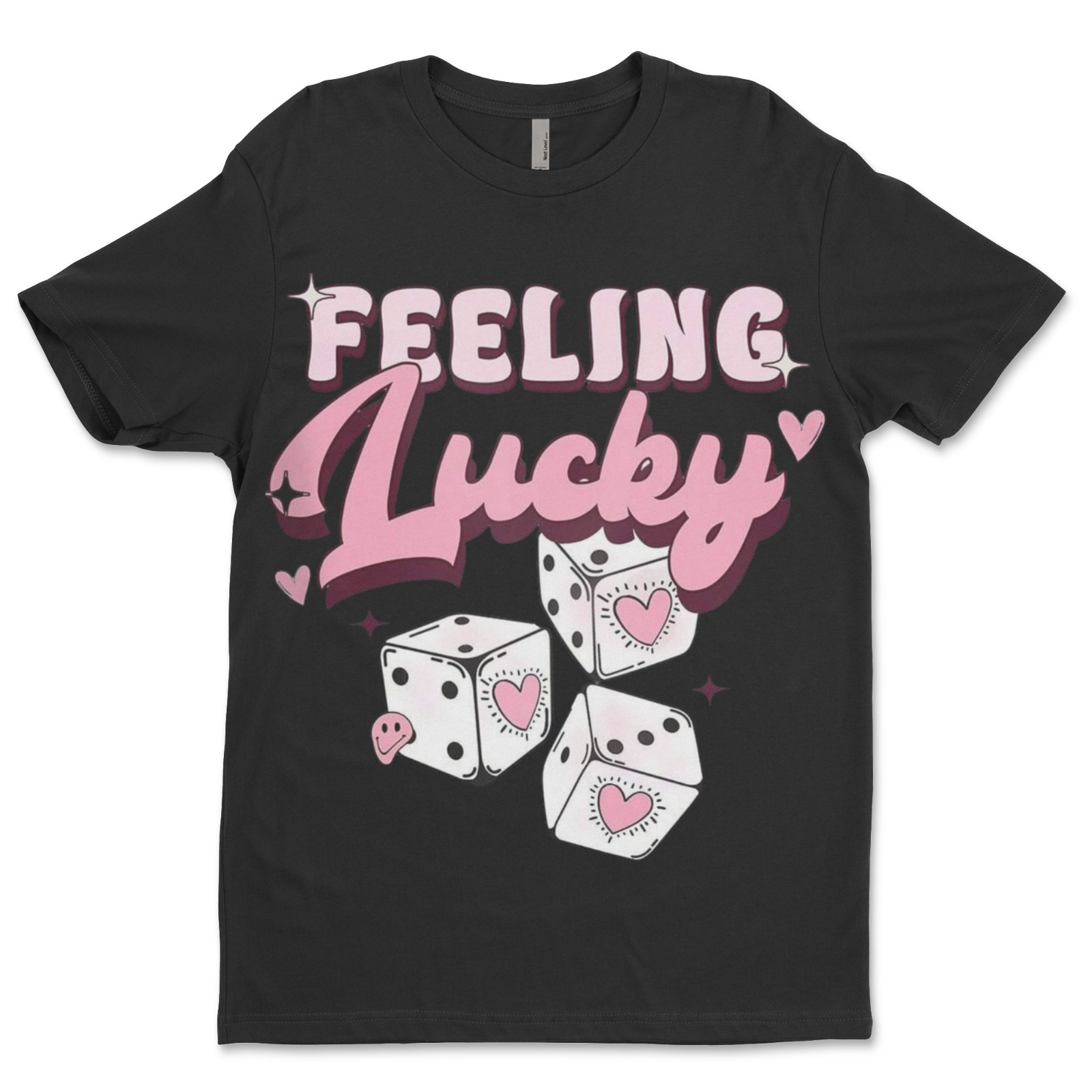DTF Feeling Lucky/ Custom Unisex Soft Style T-Shirts, Next Level- Cotton gallery