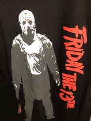 Jason Friday the 13th Black Cotton Graphic SS Tee Shirt. Size Mens Medium NWOT
