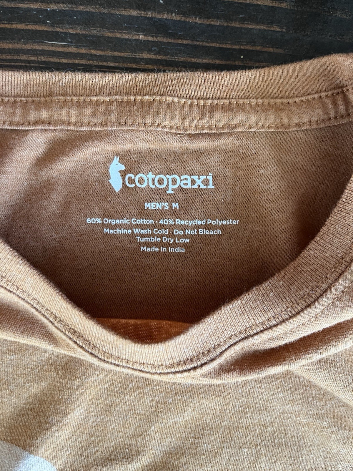 Cotopaxi Do Good T-Shirt (Medium) Mens Rust Orange Organic Cotton Blend gallery