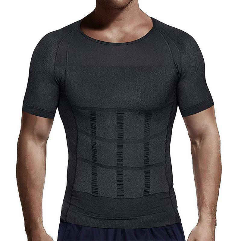 Men's Slimming Body Shaper Vest Abs Abdomen Compression Shirt Workout Tank Top gallery