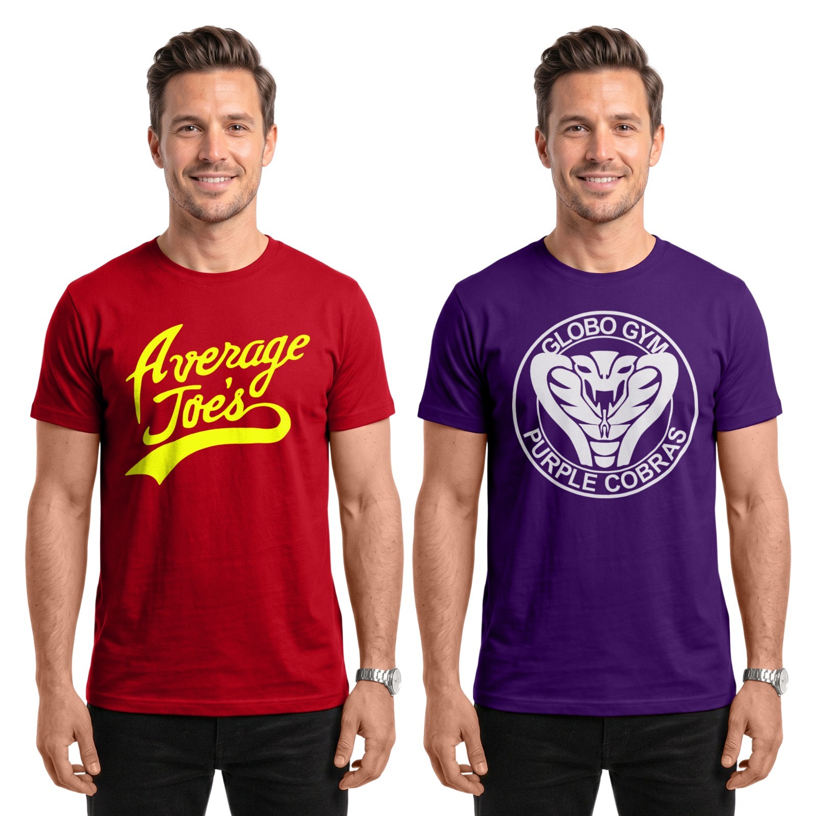Dodgeball Inspired T-Shirts | Average Joe's Gym Movie Purple Fancy Dress Tee gallery