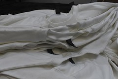 Gildan Heavy Blend Blank Long Sleeve Plain White Sweatshirt Mens Large Lot Of 12