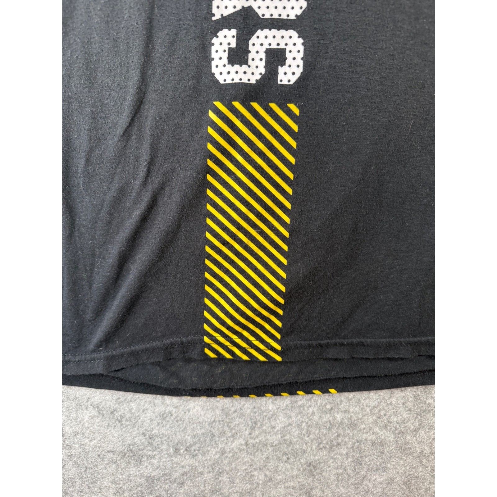 NBA Golden State Warriors Colorblock Graphic T-Shirt Gray Black Mens Medium gallery