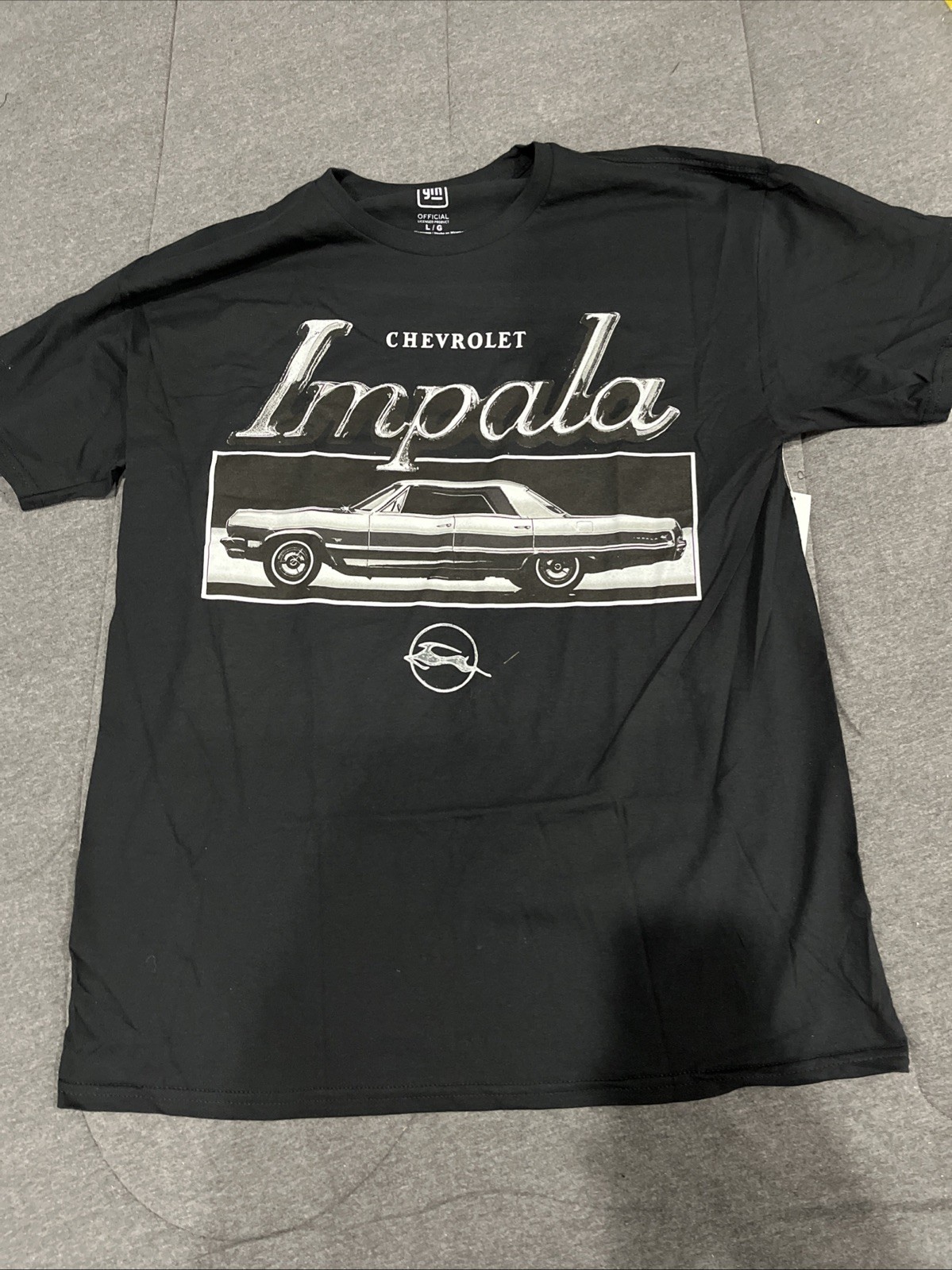 CHEVROLET IMPALA Officially Licensed T-Shirt Black Size Large gallery