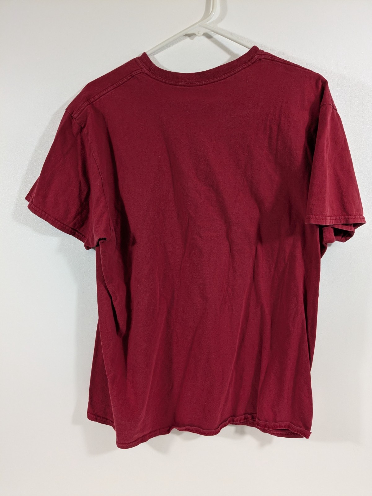 Gildan Dark Red 50/50 Cotton Poly Blend Unisex Fabric Mens Womens gallery