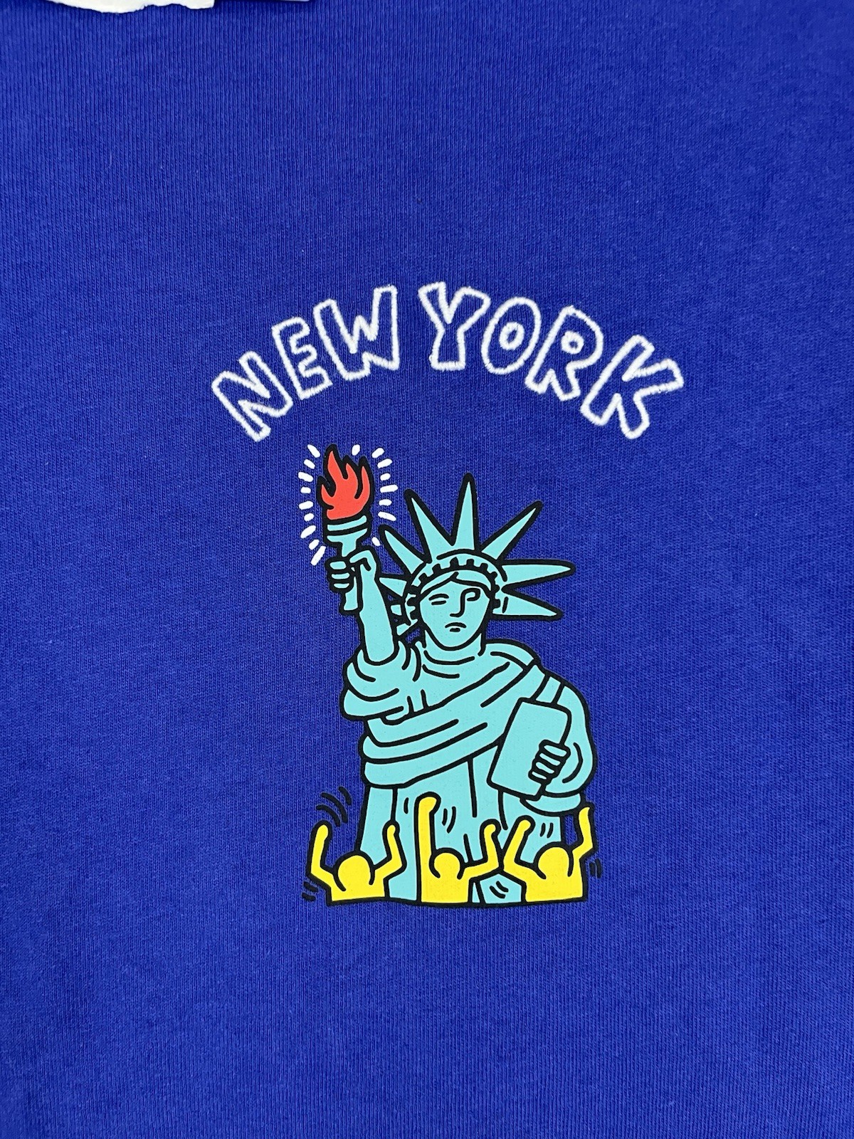 SPRZ NY Keith Haring UNIQLO Graphic Tshirt Blue US size L New York gallery