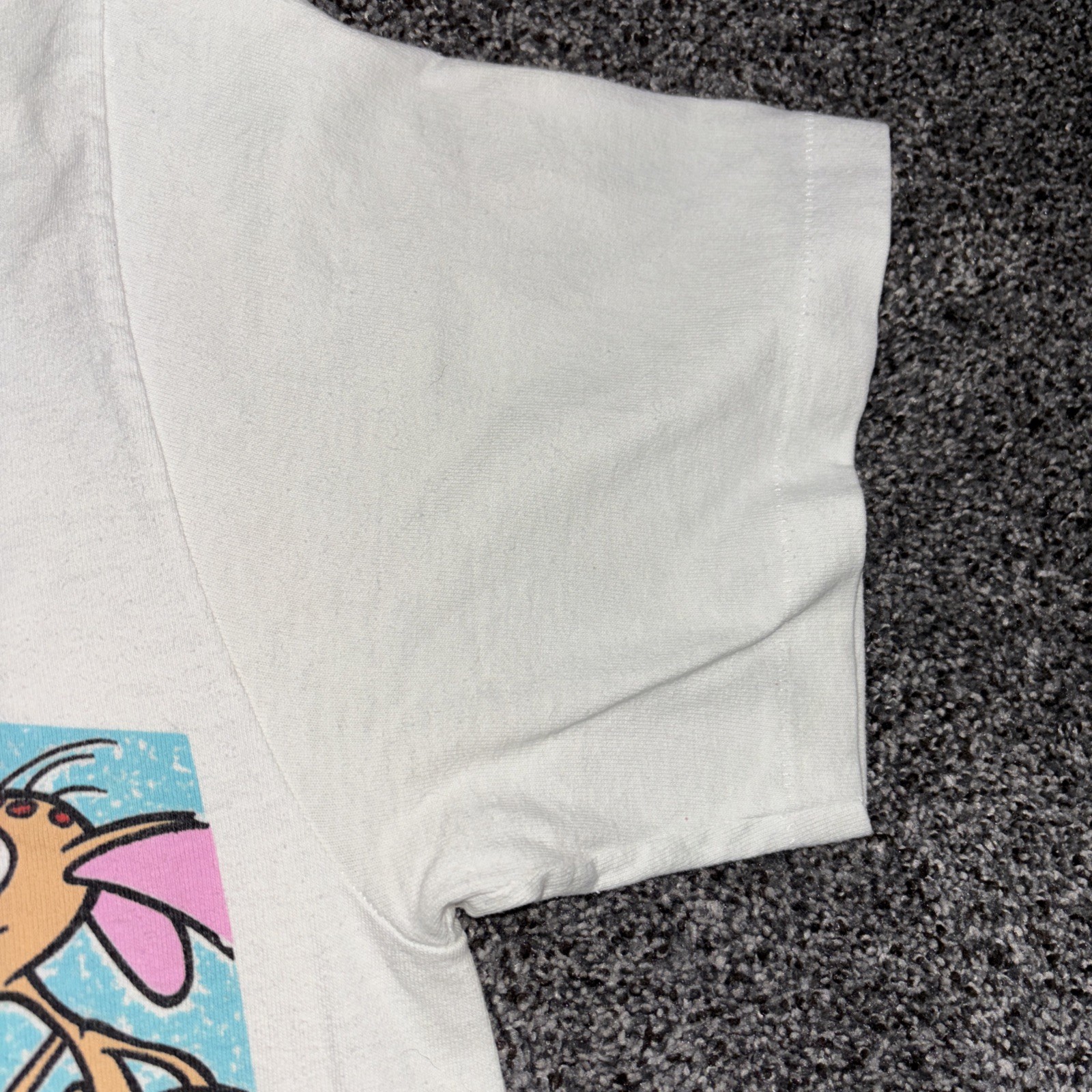 Vintage Ren and Stimpy T-Shirt 1991 Nickelodeon Size Small Changes MTV No Tag gallery