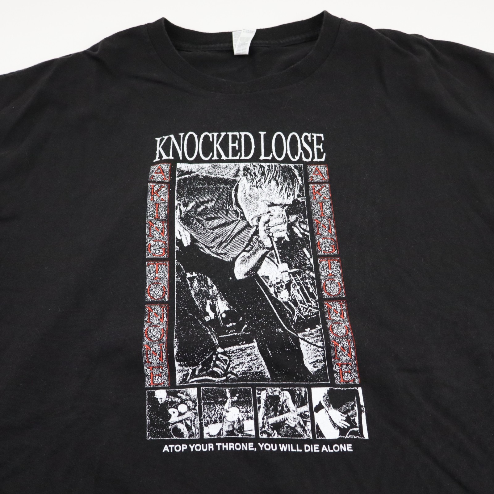 Knocked Loose Upon Loss T Shirt Mens 2XL Black Metalcore A King To None Band Tee gallery