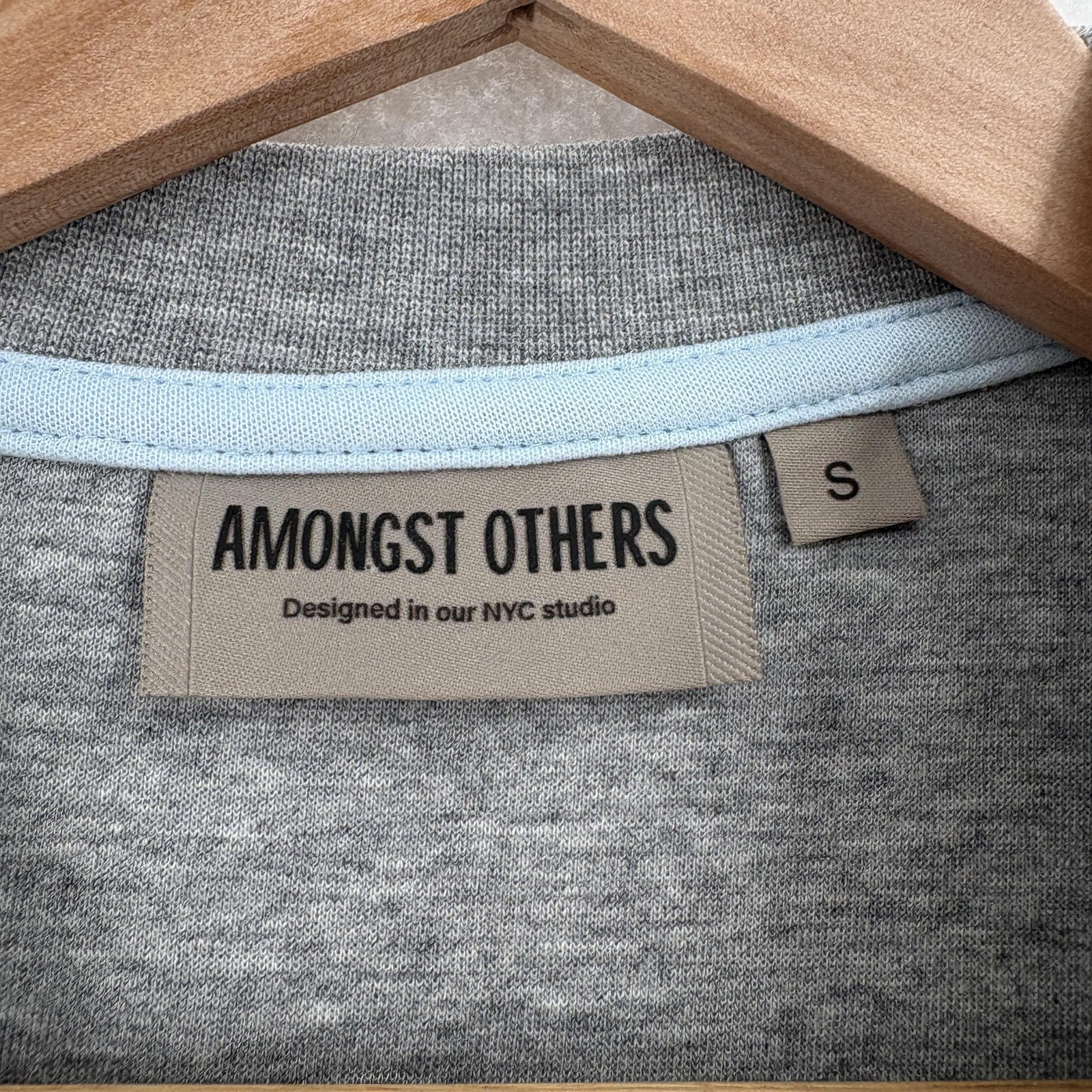 Amongst Others Shirt Mens Small Gray Drop Shoulder Boxy Fit Crewneck Tee NWT gallery