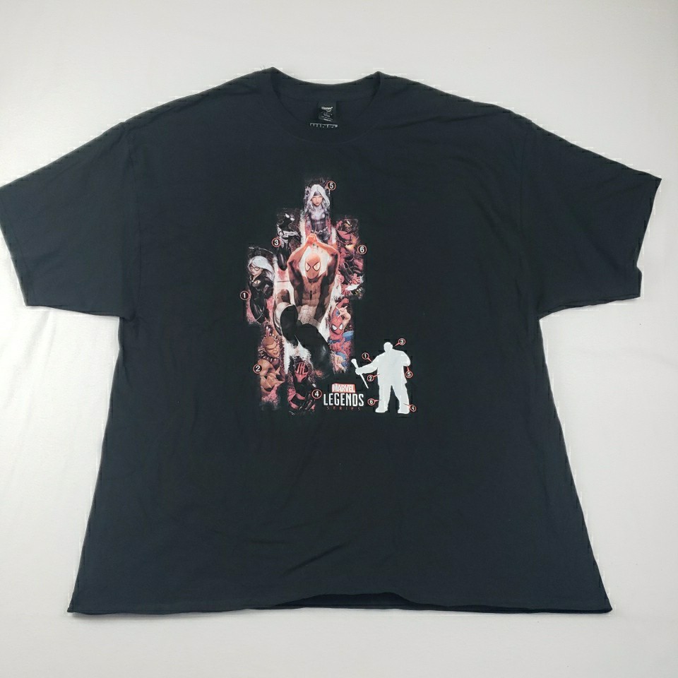 Marvel Avengers Superhero Graphic T Shirt Mens 3XL Black Cotton