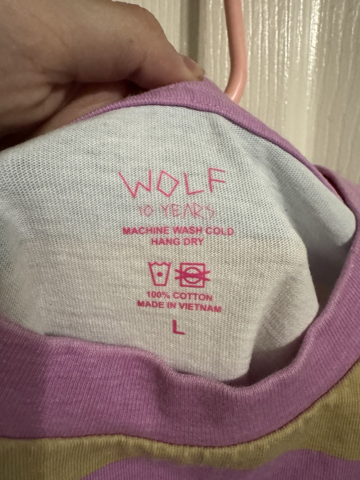 Golf Wang Tyler the Creator Bimmer Striped T-Shirt Wolf 10th Anniversary, L gallery