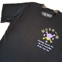 ONE PIECE Straw Hat Crew Anime Manga Black Short Sleeve T-Shirt – Men’s Size MED