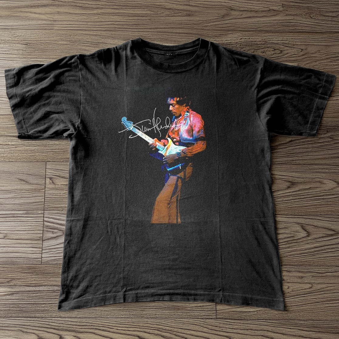 Jimi Hendrix Signature Short Sleeve T- Shirt Unisex All Size S-5XL