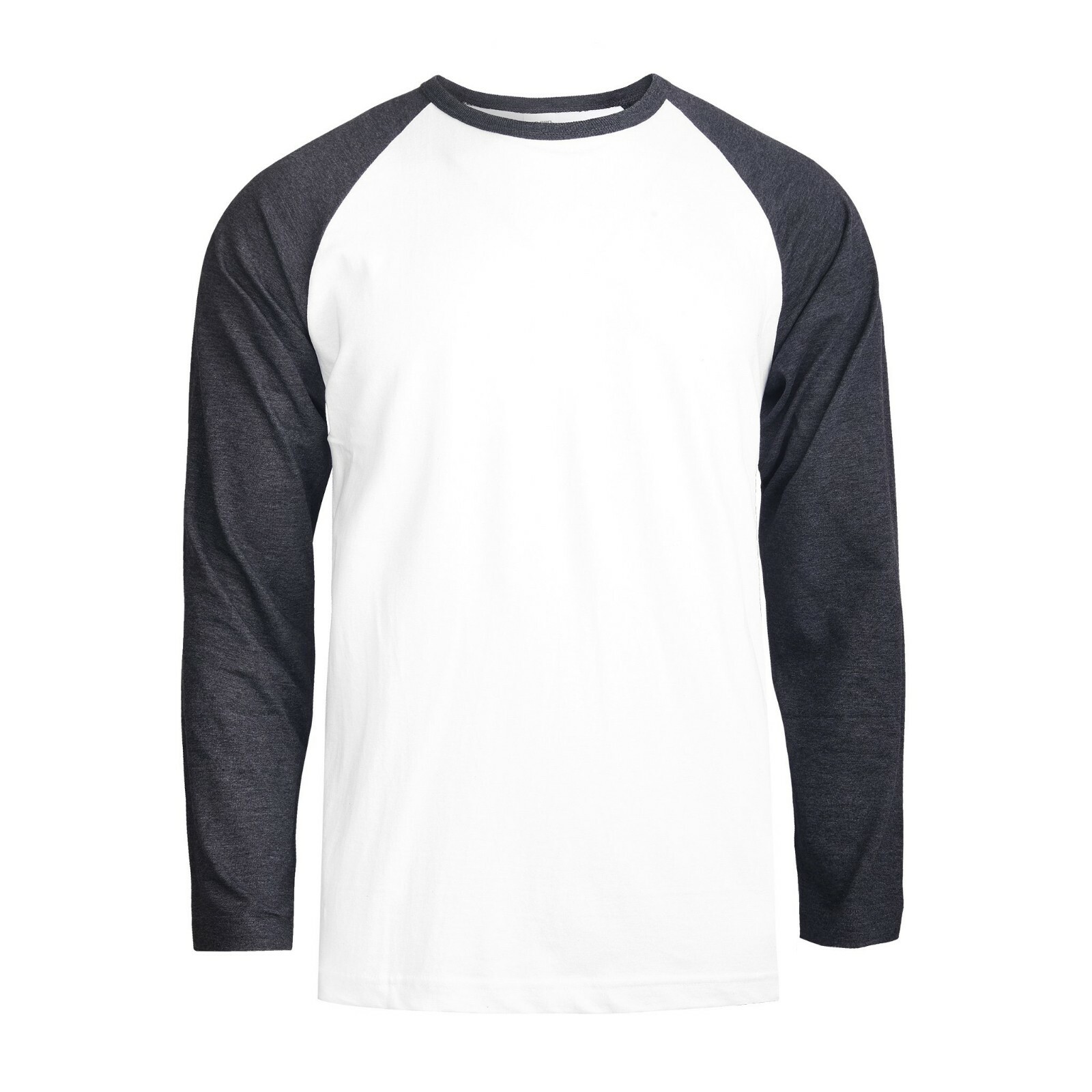 Men Baseball T-Shirt 100% Cotton Long Sleeve Soft Breathable Raglan Jersey S-3XL gallery