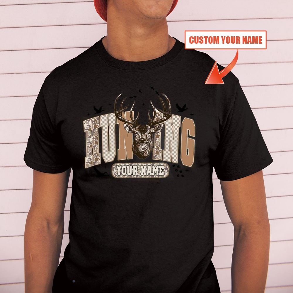 Custom Name Deer Hunting Season Unisex T-shirt | Father's Day Hunting Gifts gallery