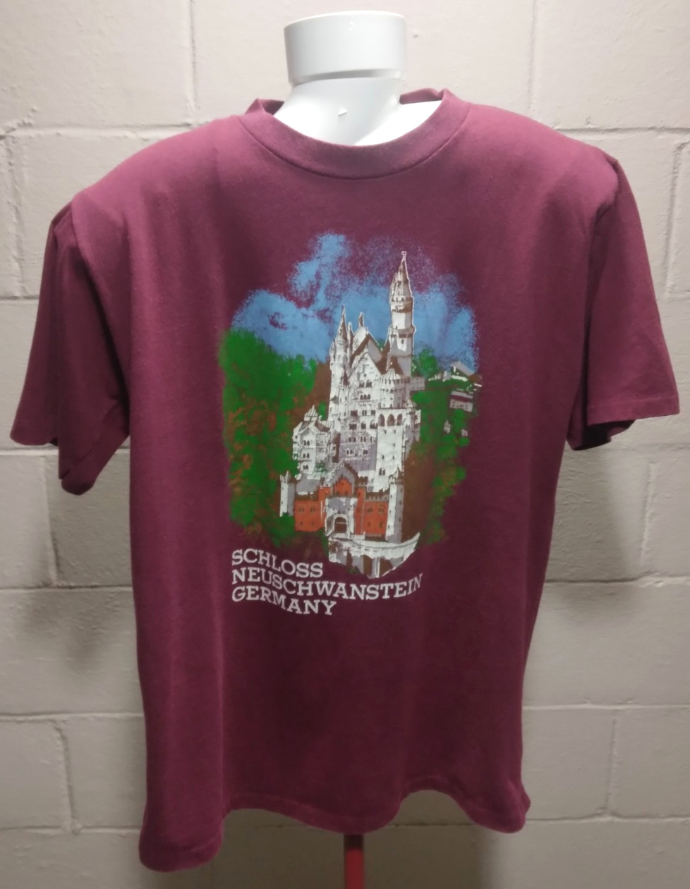 Vintage Artex T-Shirt XL Schloss Neuschwanstein Germany Castle Single Stitch USA gallery