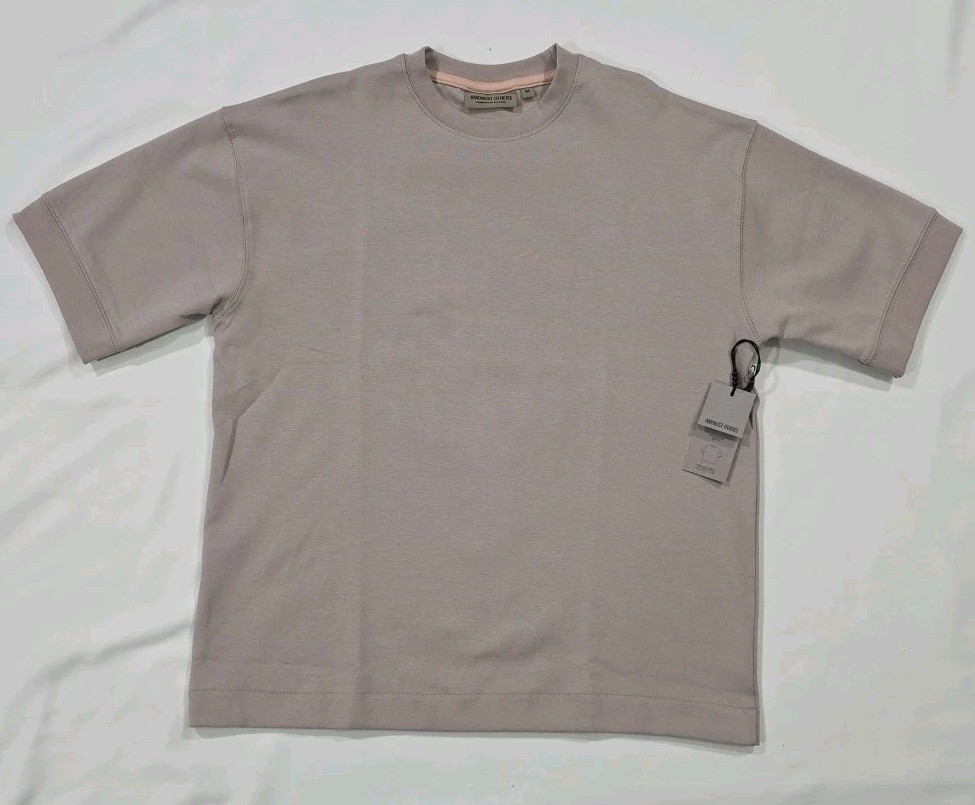 Amongst Others Men’s Drop Shoulder Boxy Fit T-Shirt Gray Beige – Medium NWT