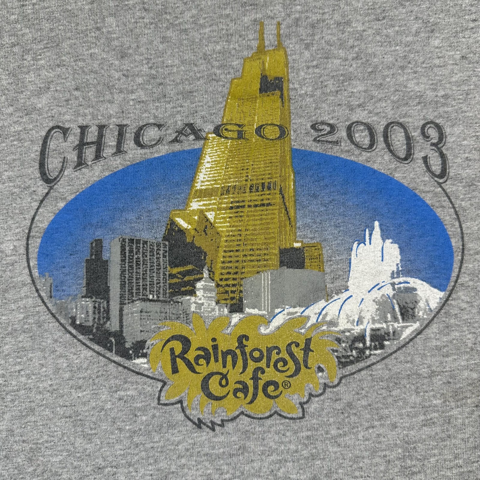 Vintage Rainforest Cafe Shirt Mens Large 2003 Chicago Souvenir Tee Y2K 00s gallery