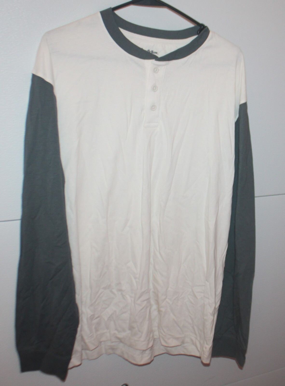 Goodfellow & Co Mens Raglan Baseball Shirt size L Crew Neck NWT