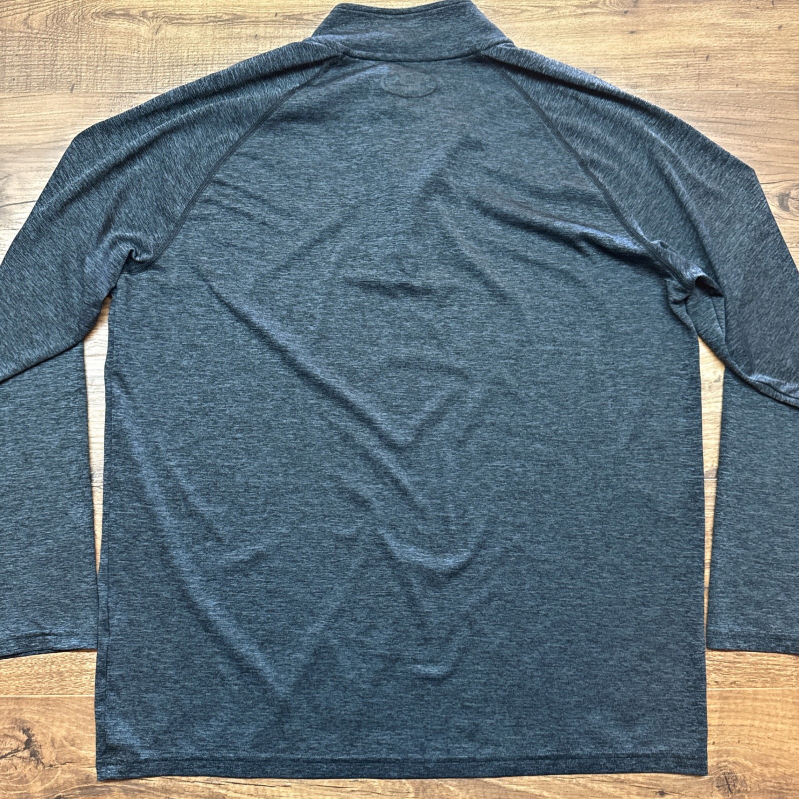 Under Armour Mens Large 1/4 Zip Pullover LS Loose HeatGear Gray Run Outdoors gallery