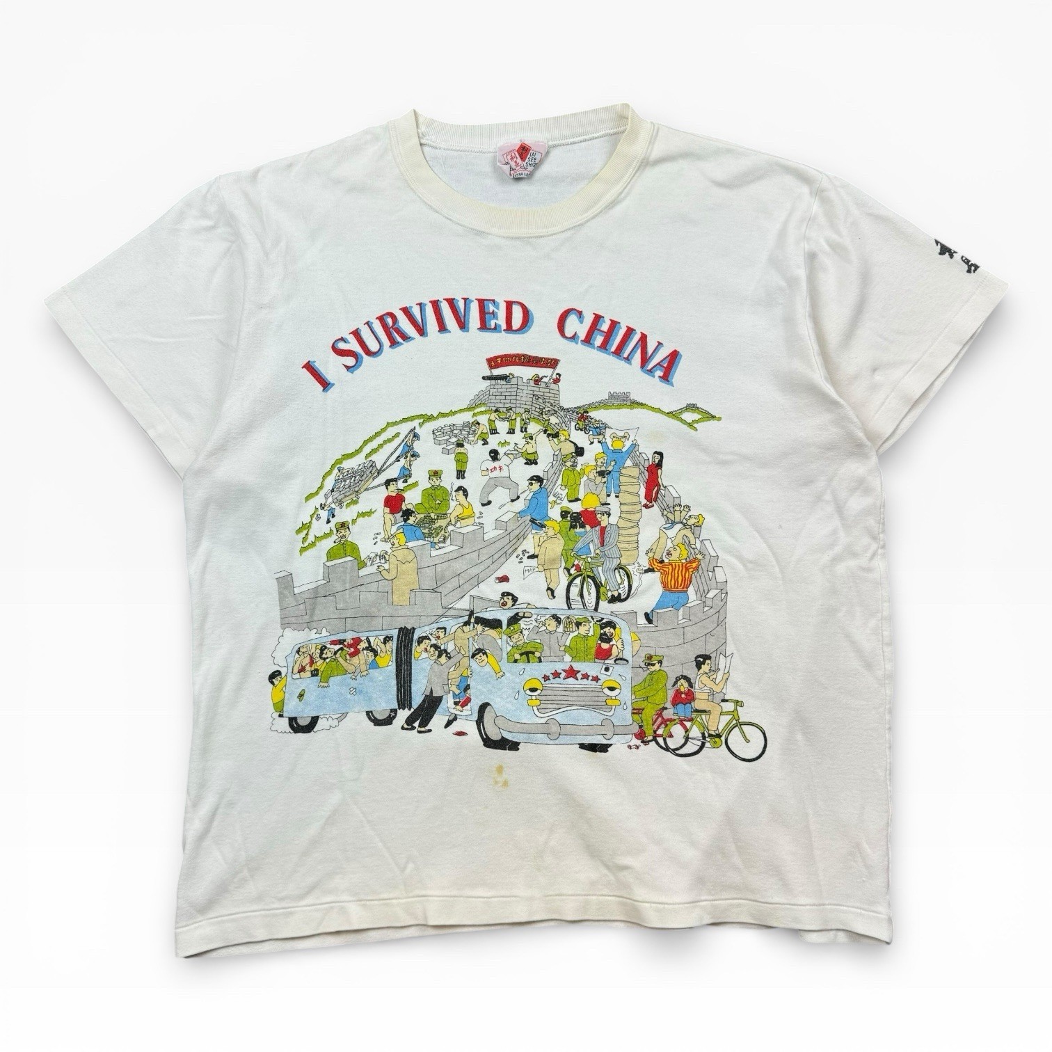 Vintage Lai See Shirts T Shirt Men's XL White I Survived China Single Stitch gallery