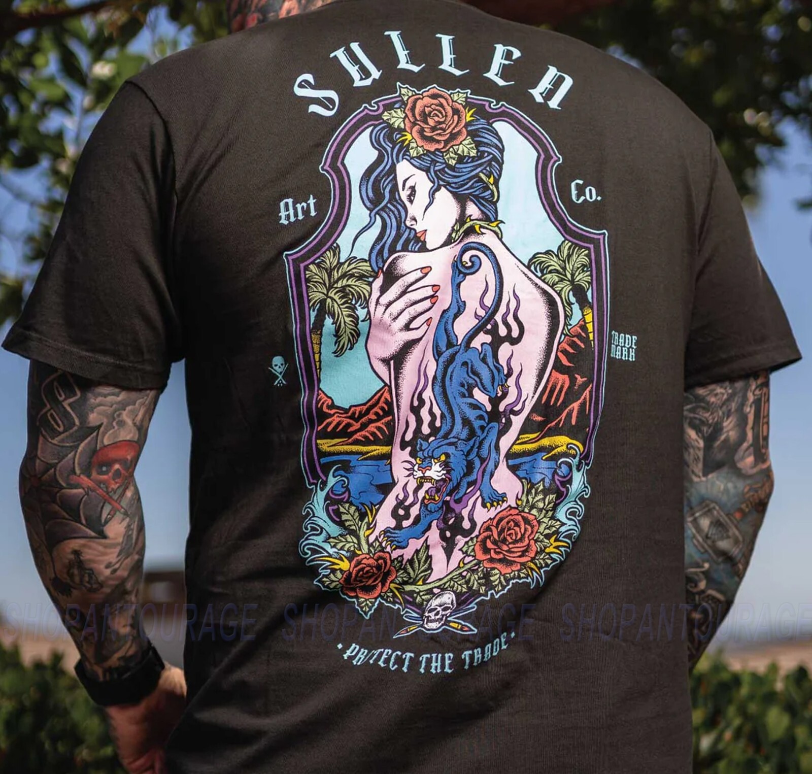 Sullen Art Collective Back Piece Premium SCM5620 Short Sleeve T-shirt For Men gallery