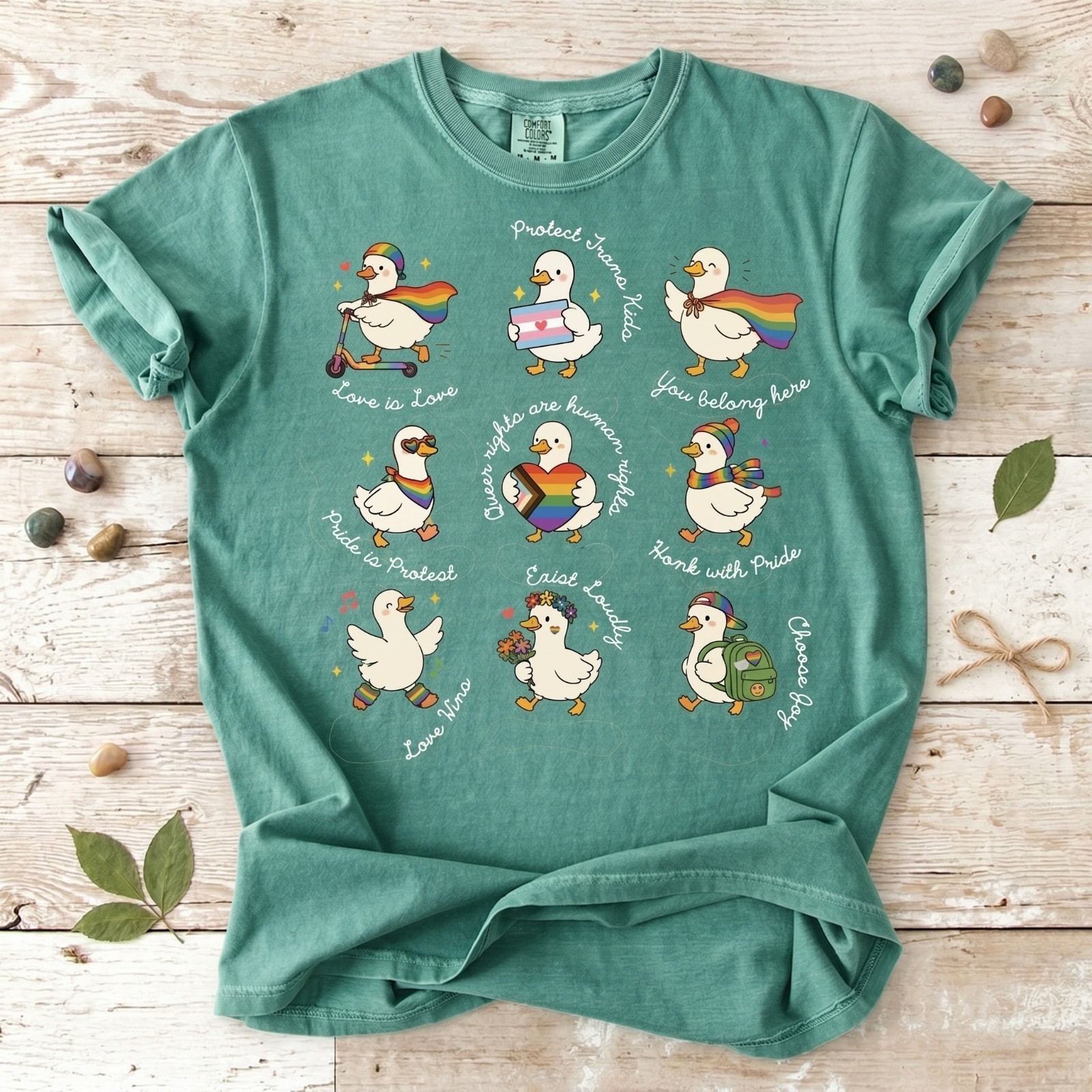 Silly Goose LGBTQ Subtle Message Pride Shirt, Proud Geese Ally shirt gallery