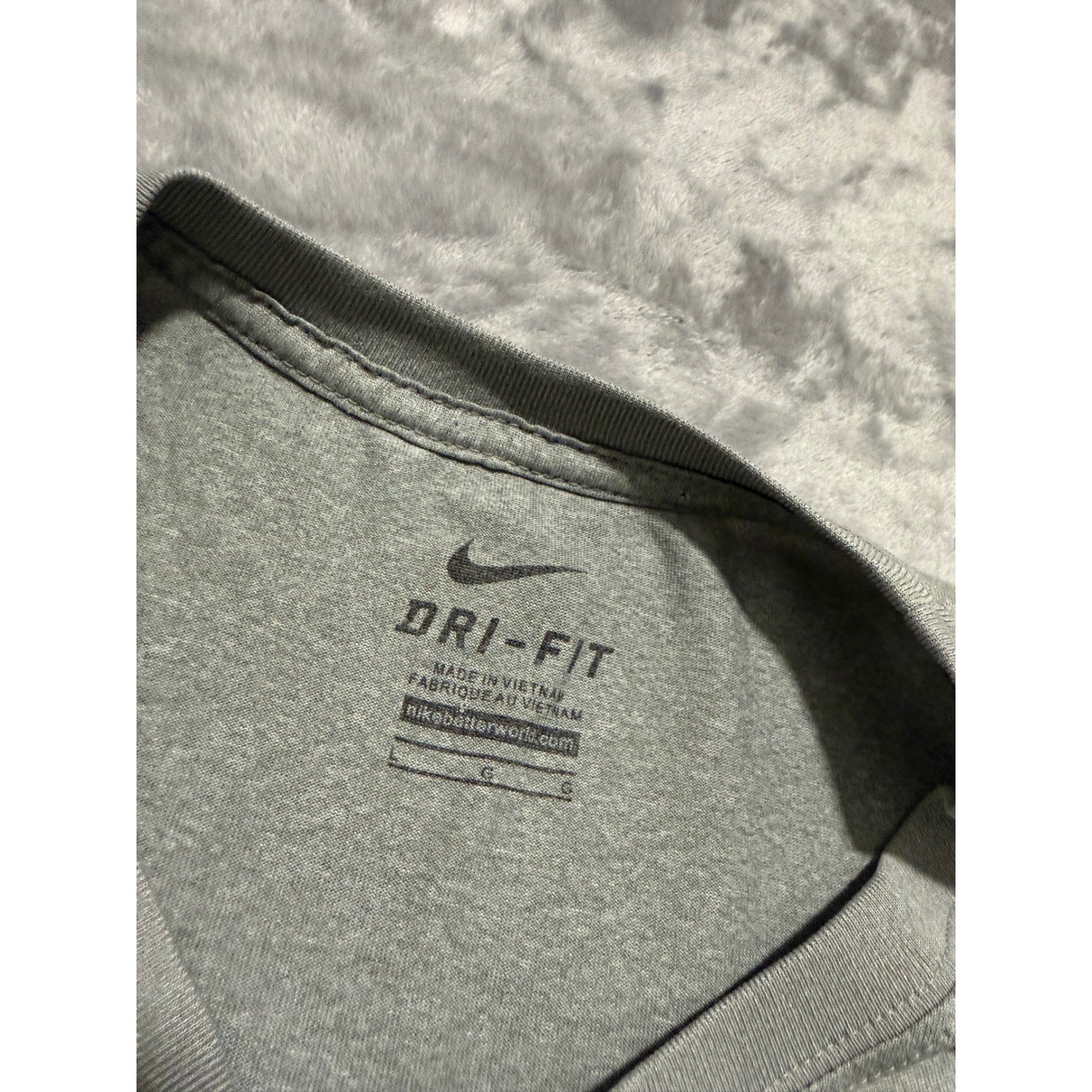 Nike MLB Atlanta Braves T-Shirt Mens Large Gray Dri-FIT Authentic Performance gallery