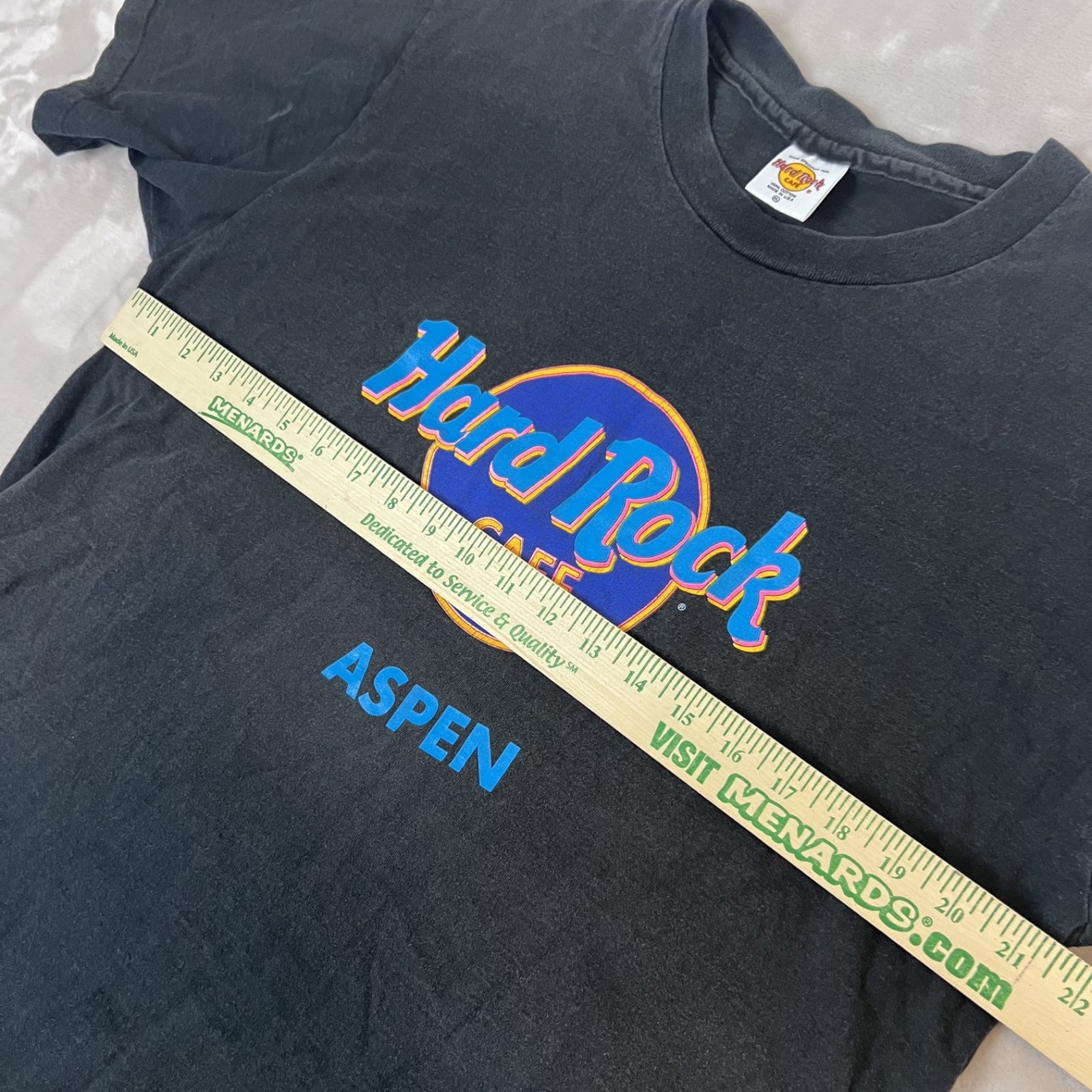Vintage Hard Rock Cafe Shirt Adult XL Black Aspen Tee USA Made 90s Y2K Retro gallery