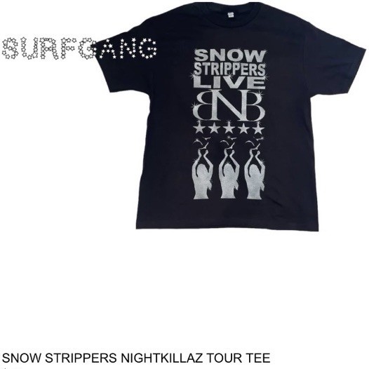 Size M - 2023 Snow Strippers NightKillaz Tour Tee gallery