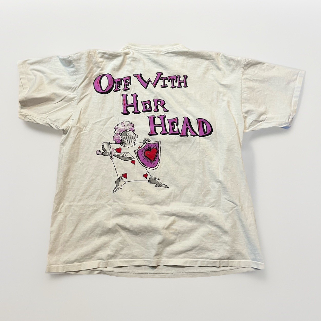 Andazia Vintage Alice In Wonderland Single Stitch Off With Her Head Tee Shirt XL gallery