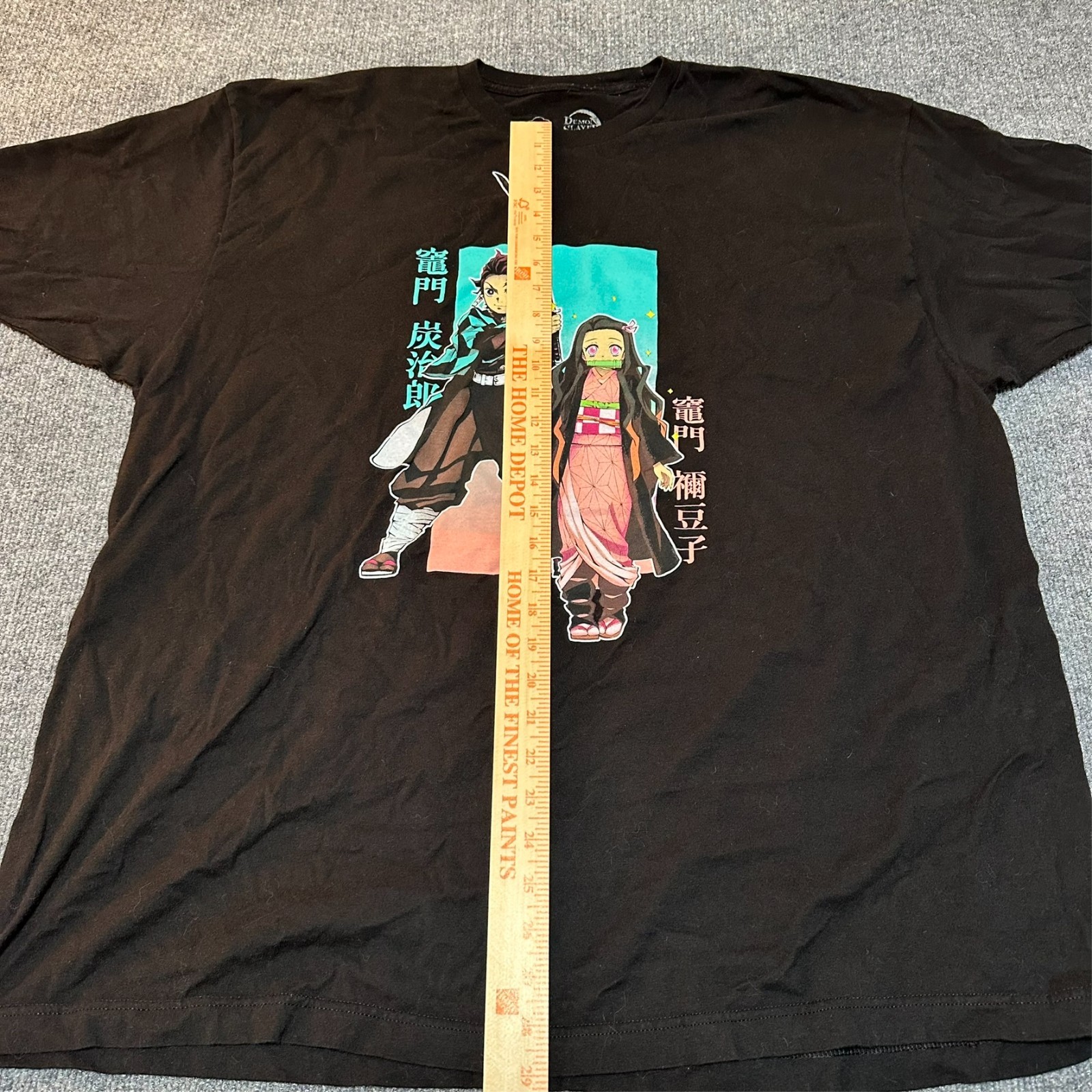 Demon Slayer Tanjiro And Nezuko Anime Official Merchandise Black T-Shirt 3XL gallery