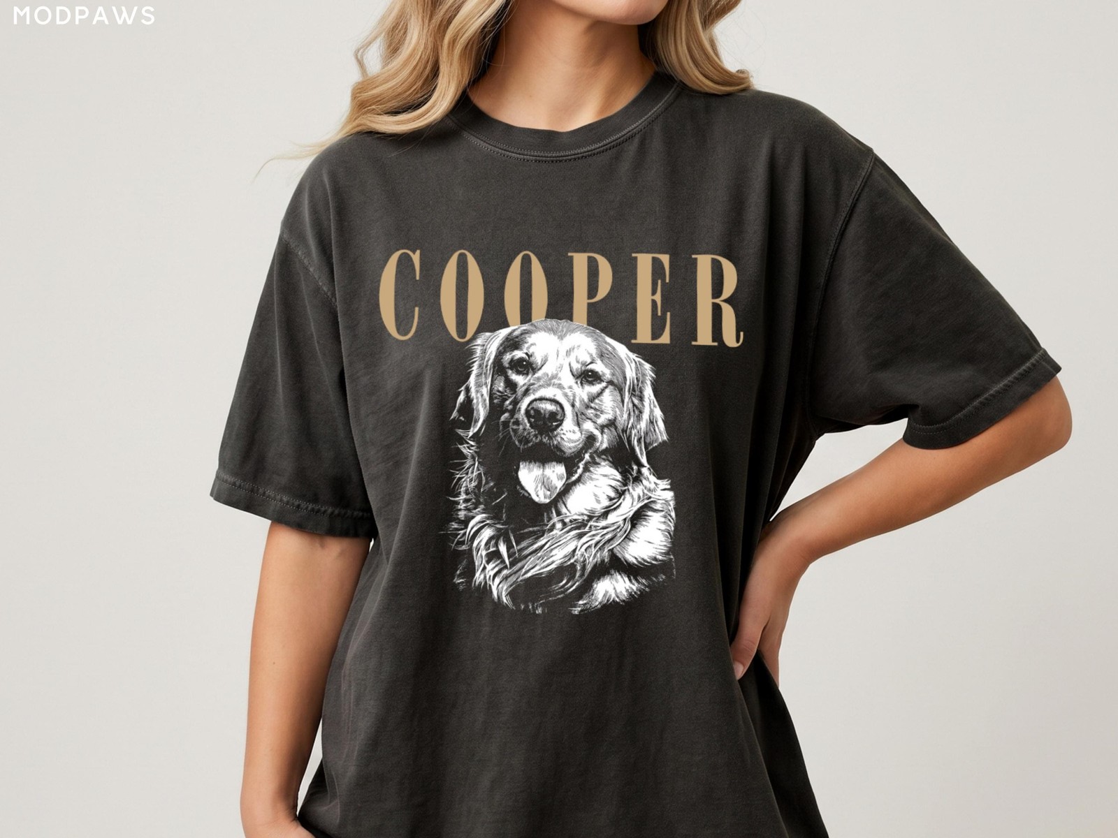 Custom Pet Photo Shirt Personalized Dog Cat Portrait Name T-Shirt gallery