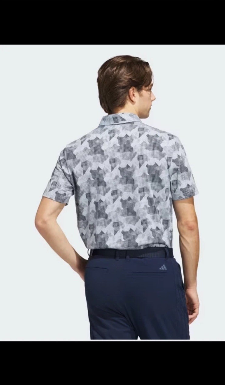 adidas Go-To Print Mens Golf Polo Shirt 2025 - Size Medium JP0471 gallery