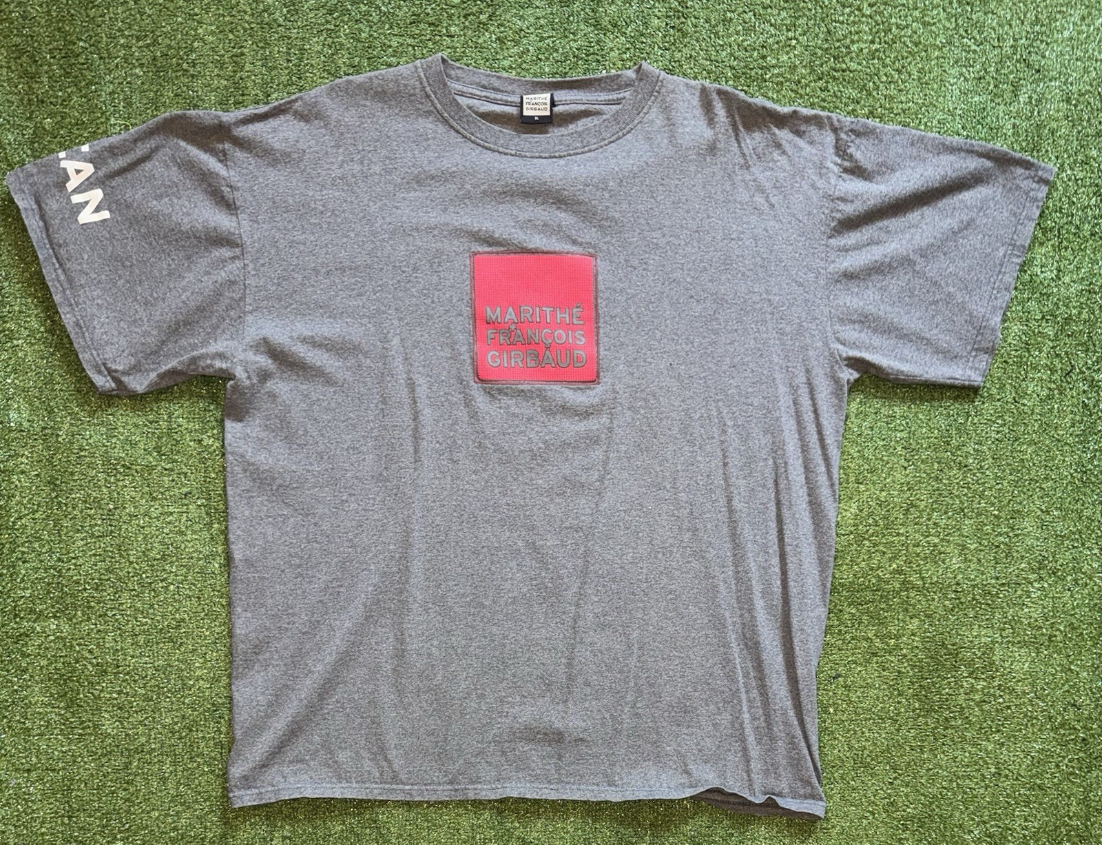 Vintage Marithe Francois Girbaud Y2K Silicon Applique Box Logo Tee XL